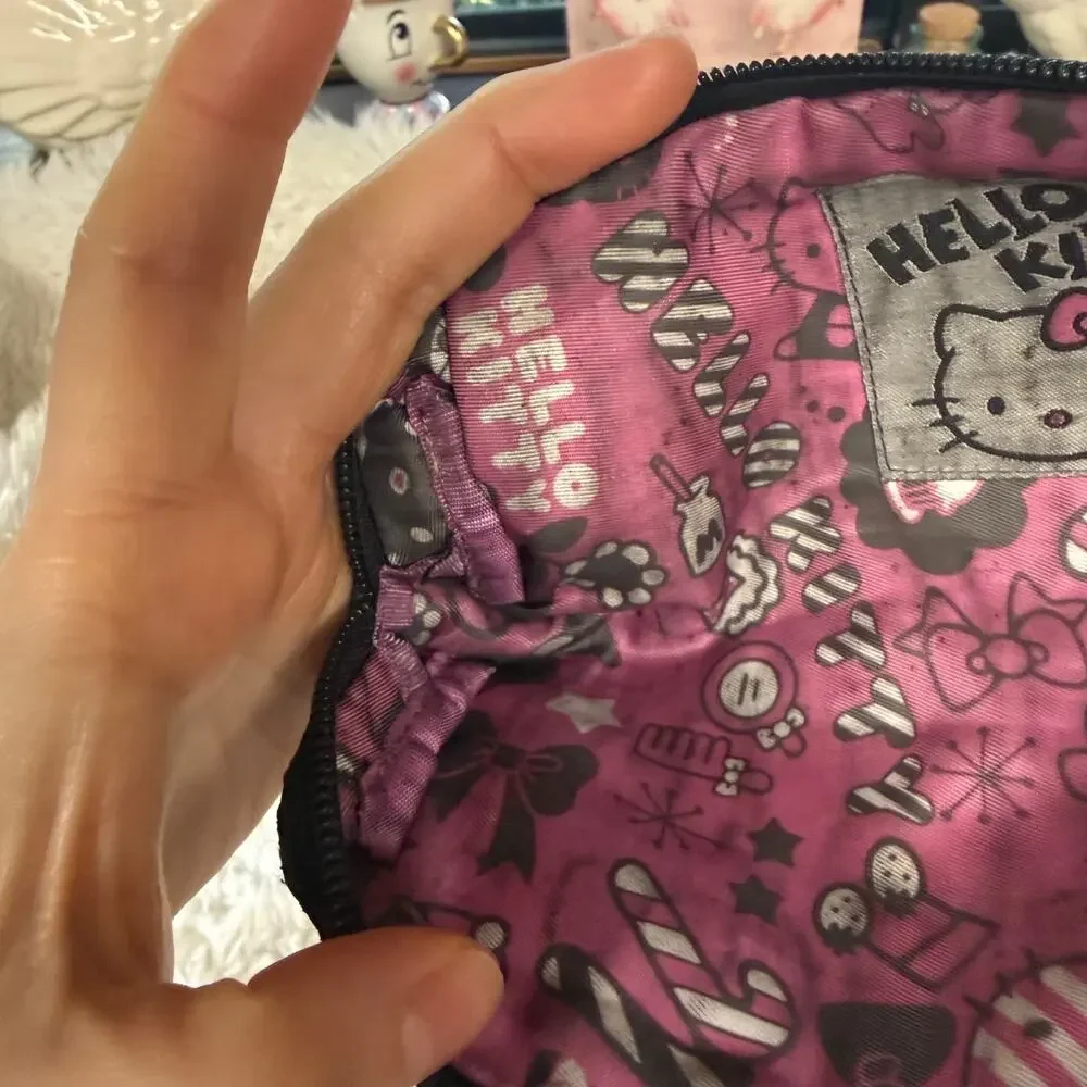Sanrio Hello Kitty Faux Leather Pencil Case Pouch Bag